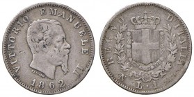 Napoli -Vittorio Emanuele II (1861-1878) - Lira 1862 - Gig. 62 R Con cartellino d'epoca del collezionista.
qBB