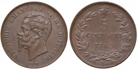 Napoli -Vittorio Emanuele II (1861-1878) - 5 Centesimi 1862 - Gig. 104 C Con cartellino d'epoca del collezionista.
qSPL