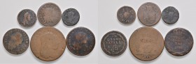 Napoli – Resto di collezione - Lotto composto da 6 monete -
Come da foto.