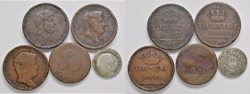 Napoli – Resto di collezione - Lotto composto da 5 monete -
Come da foto.