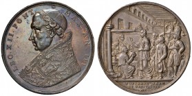 Leone XII (1823-1829) - Medaglia Anno III - Patr. 52 R In argento. 33,44 grammi. 4,2 cm. Colpetti.
qSPL