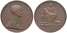 Paolo VI (1963-1978) - Medaglia Anno II - C In bronzo. 4,40 cm. 32,60 grammi.
qFDC