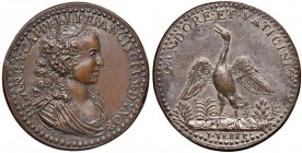Bianca Cappello (1579-1587) - Medaglia - RR In bronzo. 4,70 cm. 49,23 grammi.
SPL