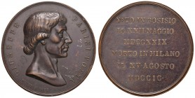Giuseppe Parini - Medaglia 1825 - C 49,50 grammi. Colpetti al bordo. Opus Mesti. 4,8 cm.
qSPL
