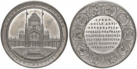Milano – Esposizioni riunite - Medaglia 1894 - C In metallo bianco. Colpetti. 4,70 cm. 39,00 grammi.
qFDC