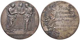 Nozze d'argento - Medaglia 1918 - C In argento. 3,90 cm. 23,00 grammi.
SPL