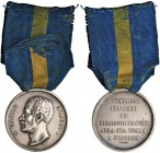 Carlo Alberto (1831-1849) - Medaglia - C Con nastrino. Pulita. 3,30 cm. 15,82 grammi.
SPL
