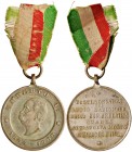 Umberto I (1878-1900) - Medaglia - C Con nastrino In metallo argentato. 3,10 cm. 11,53 grammi.
qFDC