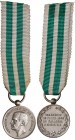 Vittorio Emanuele III (1900-1945) - Medaglia 1908 - C In metallo argentato. Con nastrino. Mignon. 1,70. cm. 3,05 grammi.
SPL