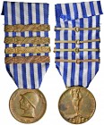 Vittorio Emanuele III (1900-1945) - Medaglia - C Con nastrino. In bronzo. 3,20 cm. 19,91 grammi.
SPL