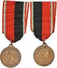 Vittorio Emanuele III (1900-1945) - Medaglia 1940/41 - C Con nastrino. In bronzo. Medaglia 9 armata campagna di Grecia e Jugoslavia. 3,50 cm. 15,62 gr...