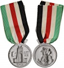 Vittorio Emanuele III (1900-1945) - Medaglia - C 14,44 grammi. 3,10 cm. Opus Marchis. Con nastrino originale. In piombo? Graffietto. Commemorativa per...