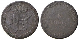 Firenze – Ferdinando III di Lorena (1791-1824) - 2 Soldi 1818 - Gig. 54 R
qBB