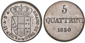 Firenze – Leopoldo II di Lorena (1824-1859) - 5 Quattrini 1830 - Gig. 72 C
SPL-FDC