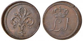 Firenze – Ludovico I di Borbone (1801-1803) - Gettone da 1 Soldo 1802 - Gig. 15 RRR
SPL