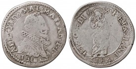 Massa di Lunigiana - Alberico Cybo Malaspina (1559-1623) - Da quattro cervie 1618 - CNI 191 RR 6,0 grammi.
BB