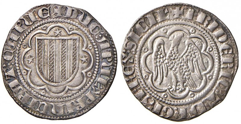 Messina – Federico III d'Aragona (1296-1337) - Pierreale - MIR 184 C 3,16 grammi...