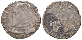 Messina – Filippo II (1556-1598) - 3 Tarì 1558 - MIR 319/3 C 7,63 grammi. Incrostazioni scure. Graffi.
BB