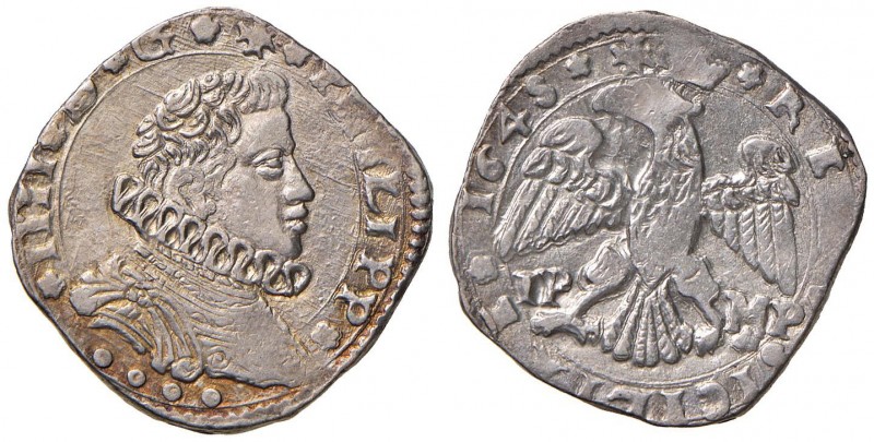 Sicilia – Filippo IV (1621-1655) - 4 Tarì 1658 - MIR 355/20 C 10,50 grammi.
SPL...