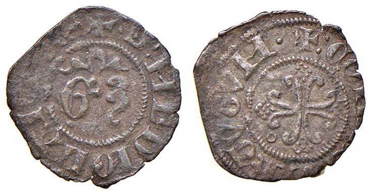 Milano – Gian Galeazzo Visconti (1385-1402) - Denaro - CNI 99-123 C 0,35 grammi....