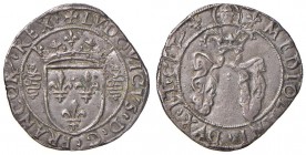 Milano – Luigi XII d'Orleans (1500-1513) - Grosso regale da 3 Soldi - CNI 93-99 C 2,00 grammi.
qSPL