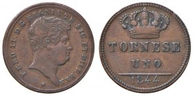 Napoli – Ferdinando II (1830-1859) - Tornese 1844 - Gig. 287 R
BB