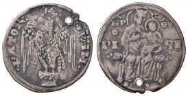 Pisa – Repubblica (1155-1509) - Grosso da 2 soldi o aquilino maggiore - CNI 39/40 RR Foro. 3,00 grammi.
qBB