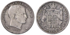 Venezia – Napoleone I Re d'Italia (1805-1814) - Lira 1812 - Gig. 160 C
qBB