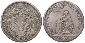 Roma – Innocenzo XII (1691-1700) - Mezza Piastra An. VII - Munt. 32 R Bella patina iridescente. 
QSPL-SPL