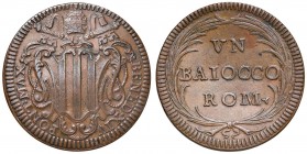 Roma – Benedetto XIV (1740-1758) - Baiocco Romano - Munt. 184 NC Insolita qualità. Leggermente convesso. 
m.SPL