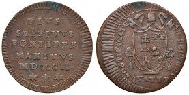 Roma – Pio VII (1800-1823) - Quattrino 1802 - Gig. 70 C
BB+