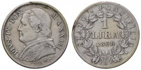 Roma – Pio IX (1846-1870) - Lira 1868 An. XXII - Gig. 300 C
BB