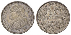 Roma – Pio IX (1846-1870) - 10 Soldi 1868 An. XXIII - Gig. 308 C
SPL+