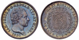 Torino – Carlo Felice (1821-1831) - Lira 1830 - Gig. 84 C
SPL-FDC