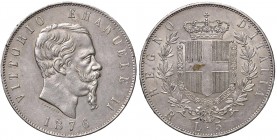 Roma – Vittorio Emanuele II (1861-1878) - 5 lire 1876 - Gig. 51 C
SPL/SPL+
