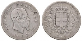 Torino – Vittorio Emanuele II (1861-1878) - Lira 1862 - Gig. 63 RR
qBB