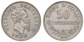 Milano – Vittorio Emanuele II (1861-1878) - 50 Centesimi 1866 - Gig. 79 R
FDC