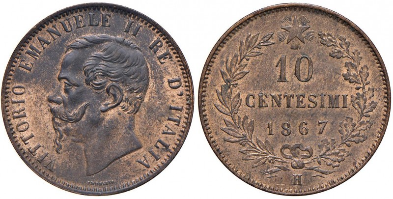 Birmingham – Vittorio Emanuele II (1861-1878) - 10 Centesimi 1867 - Gig. 98 C
q...