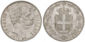 Umberto I (1878-1900) - 5 Lire 1879 - Gig. 24 C Colpetti.
BB-SPL
