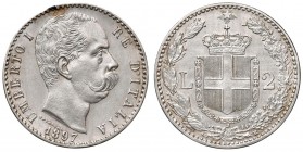 Umberto I (1878-1900) - 2 Lire 1897 - Gig. 32 C Pulita.
SPL