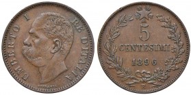 Umberto I (1878-1900) - 5 Centesimi 1896 - Gig. 52 R
BB-SPL