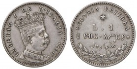 Colonia Eritrea – Umberto I (1890-1896) - Lira 1890 - Gig. 5 NC
BB-SPL
