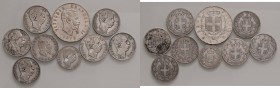 Regno d'Italia - Lotto di 9 monete -
Come da foto.