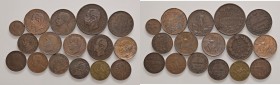 Regno d'Italia - Lotto di 16 monete -
Come da foto.