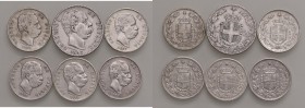 Regno d'Italia - Lotto di 6 monete -
Come da foto.