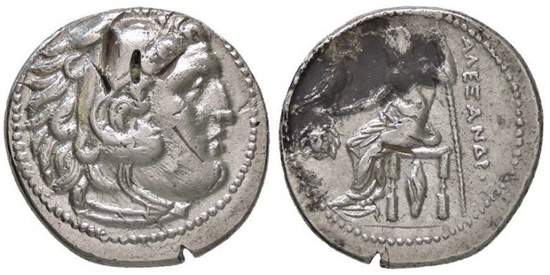 GRECHE - RE DI MACEDONIA - Alessandro III (336-323 a.C.) - Dracma - Testa di Era...