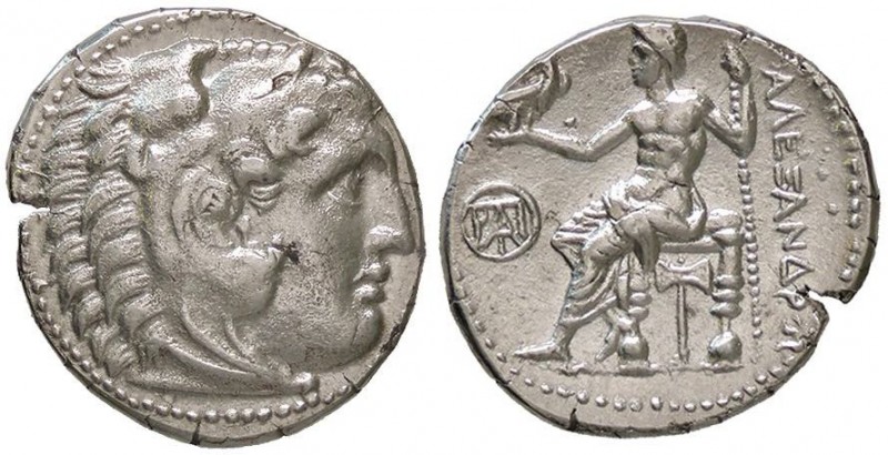 GRECHE - RE DI MACEDONIA - Alessandro III (336-323 a.C.) - Dracma (Mileto) - Tes...