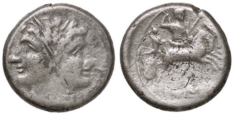 ROMANE REPUBBLICANE - ANONIME - Monete romano-campane (280-210 a.C.) - Quadrigat...