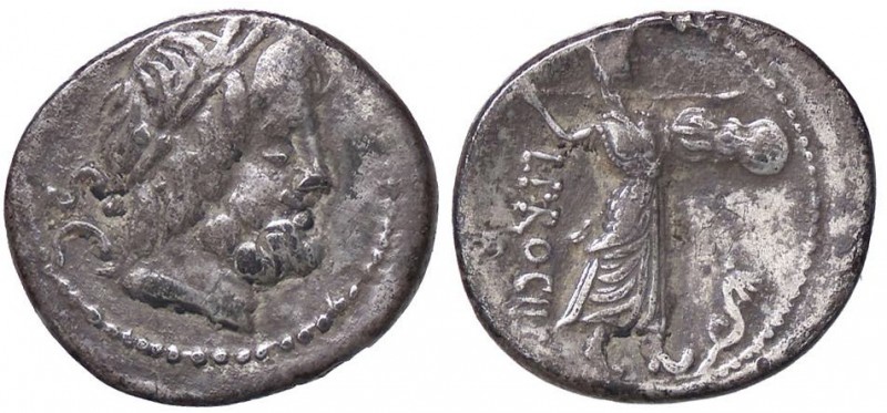 ROMANE REPUBBLICANE - PROCILIA - L. Procilius (80 a.C.) - Denario - Testa di Gio...
