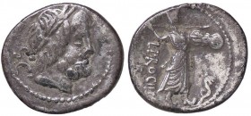 ROMANE REPUBBLICANE - PROCILIA - L. Procilius (80 a.C.) - Denario - Testa di Giove a d. /R Giunone Sospita andante a d. brandisce una lancia e uno scu...